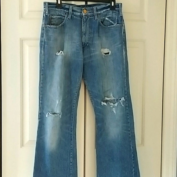 AJ/Armani Denim - AJ/Armani Distressed Bootcut Jeans sz 32
